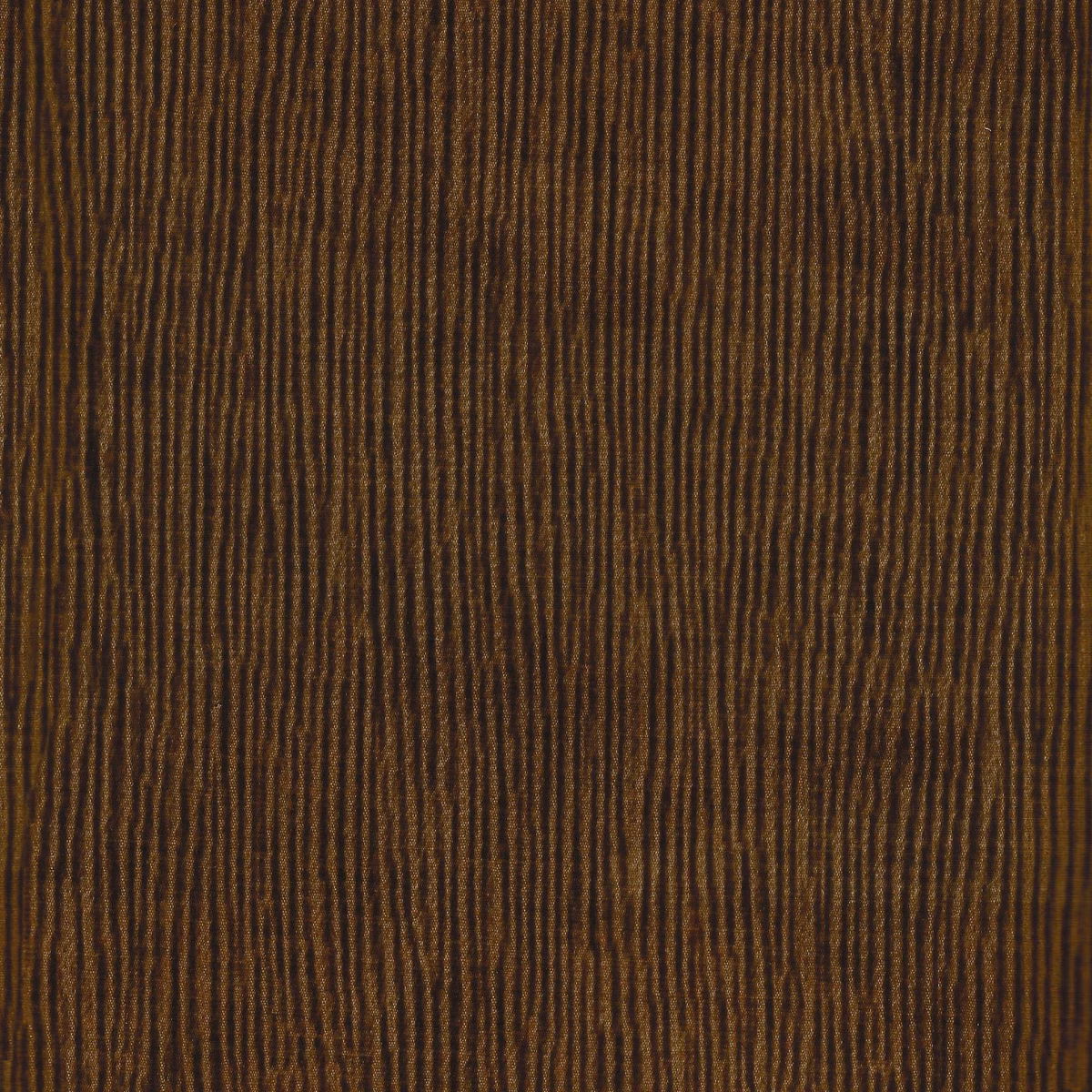 Warm bronze-brown textile with irregular vertical ribs and subtle golden highlights