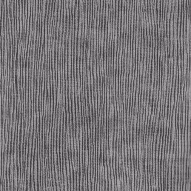 Silver-grey textile with fine vertical striations and a softly irregular woven texture