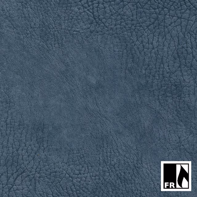 Deep slate-blue Serge fabric with a cracked, pebbled leather-like texture