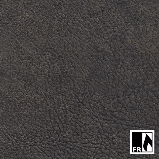Deep charcoal grey swatch with fine irregular pebbled grain and subtle low sheen
