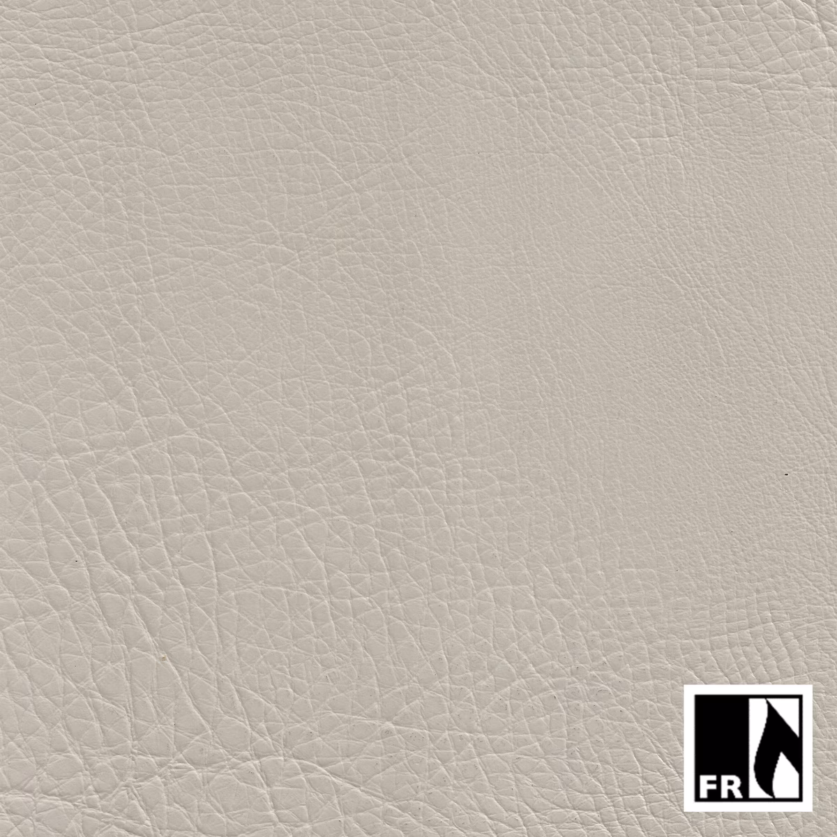 Pale putty-grey textile with fine pebbled grain and irregular creased texture