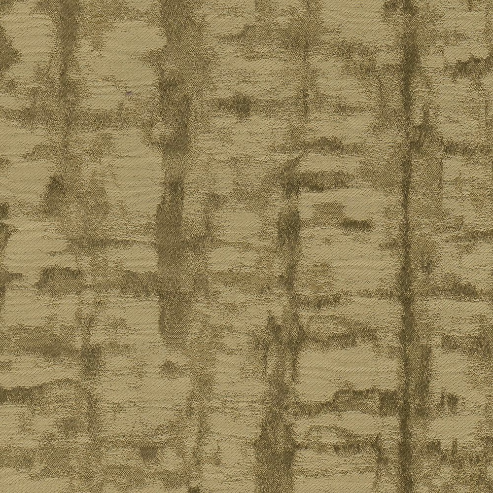 Warm mocha taupe woven textile with painterly blocks and darker olive-brown marks