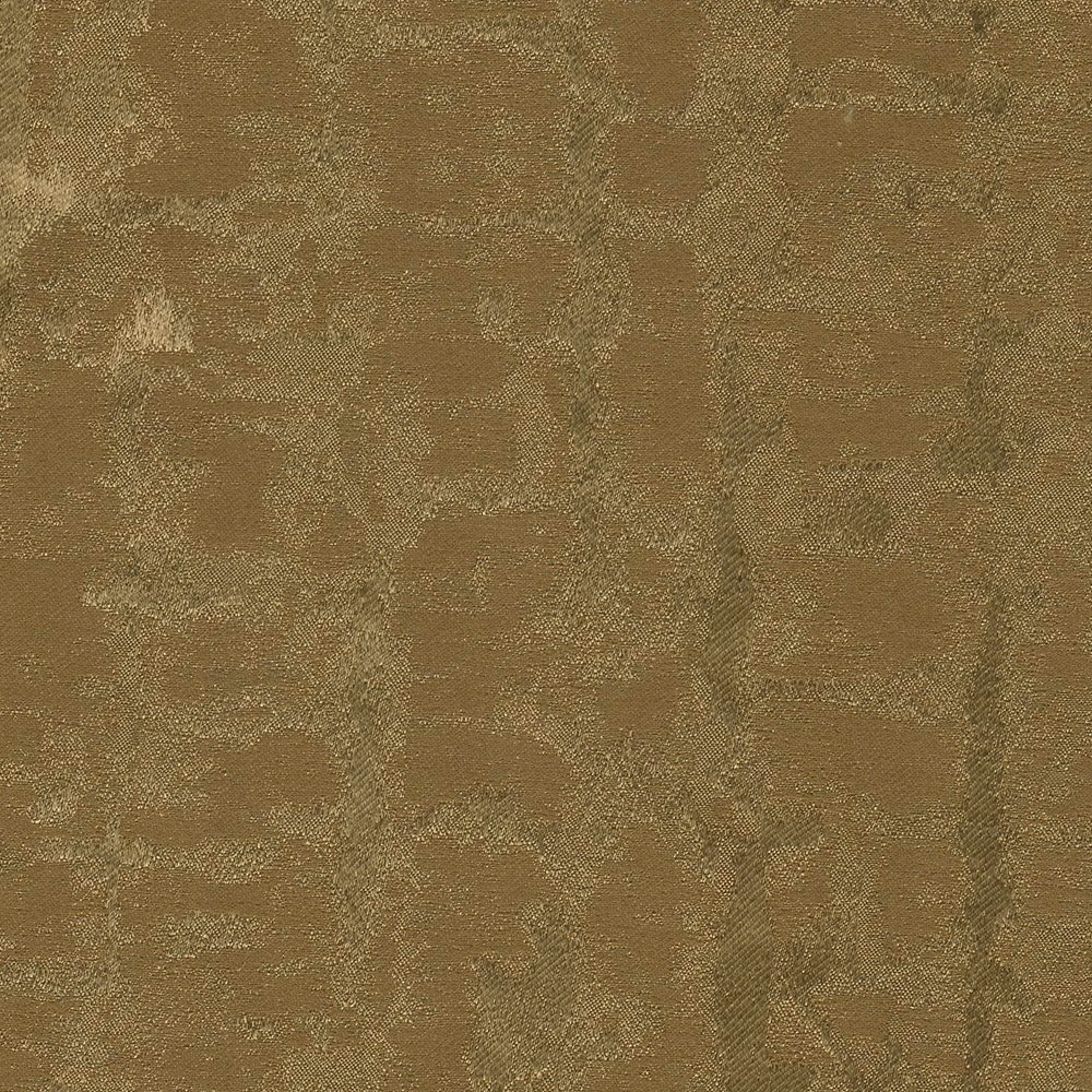 Warm toffee brown woven fabric with irregular mottled tonal patches and subtle golden texture