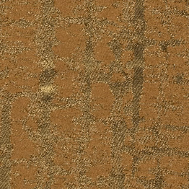 Warm copper-brown textile with broken charcoal lines and softly mottled woven texture