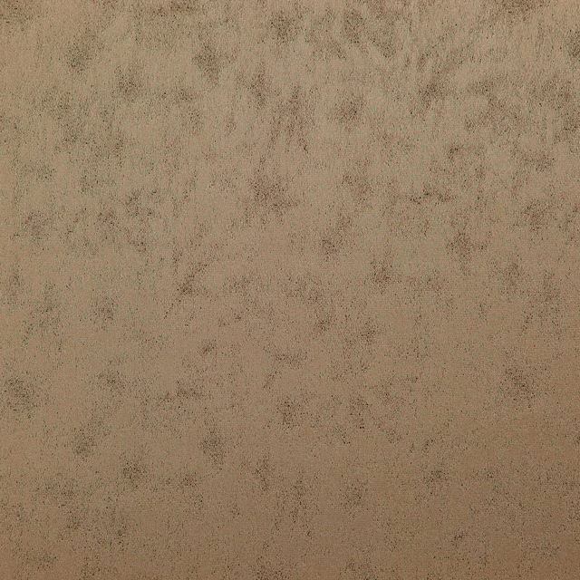 Warm truffle taupe fabric with cloudy dark mottling and a matte textured surface