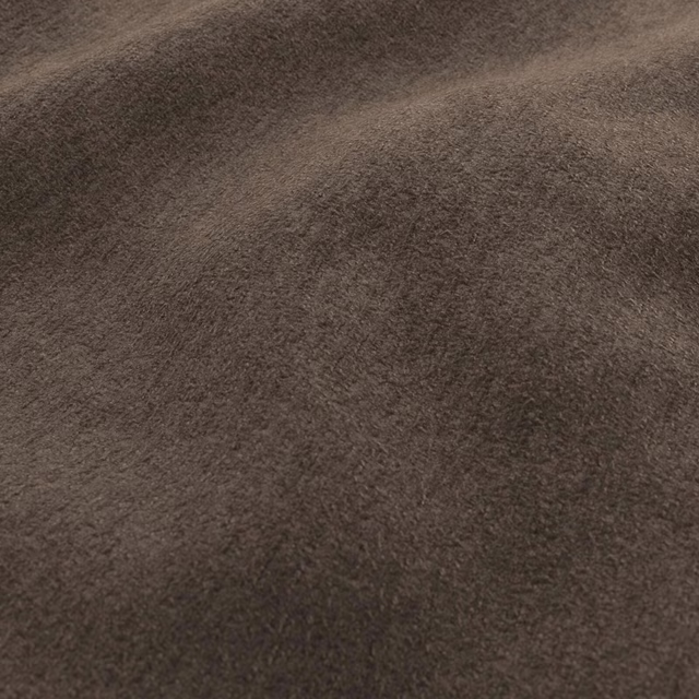 Deep espresso-brown plush textile with a softly brushed, directional surface