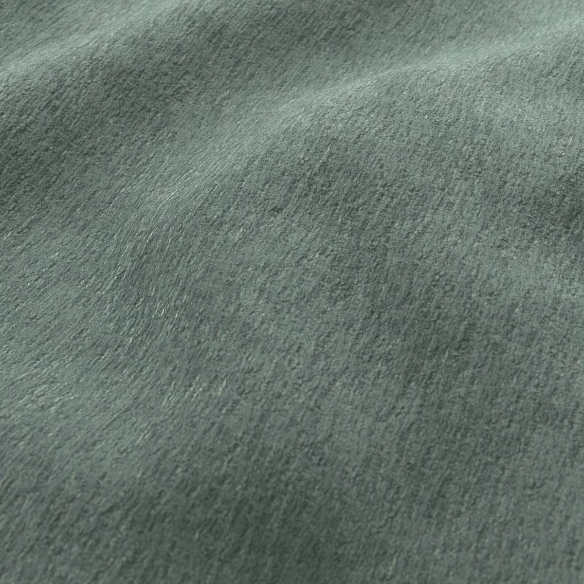 Muted aqua teal textile with dense brushed pile and shifting directional shading