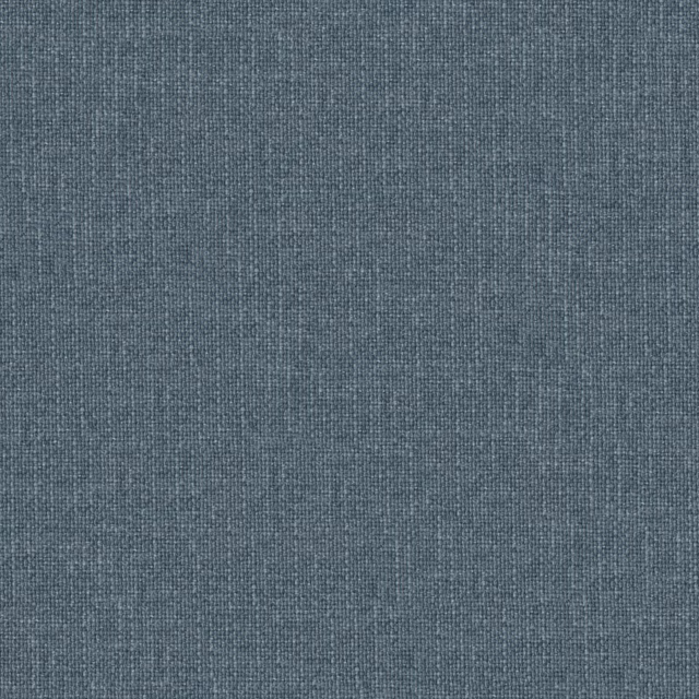 Close-up of muted sapphire blue-grey plain weave with fine tonal texture