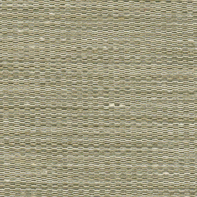 Close view of Tierra 02 Chrome’s sage-grey and beige broken woven texture