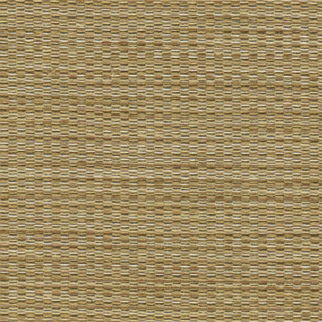 Close-up of antique-gold woven fabric with olive, taupe and cream flecks