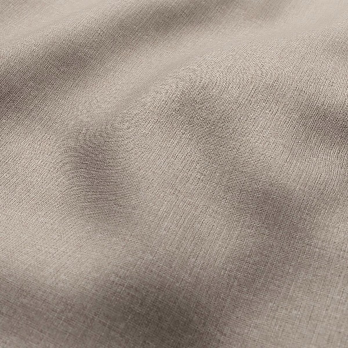 Warm taupe Cremini fabric showing a fine, softly irregular crosshatched weave