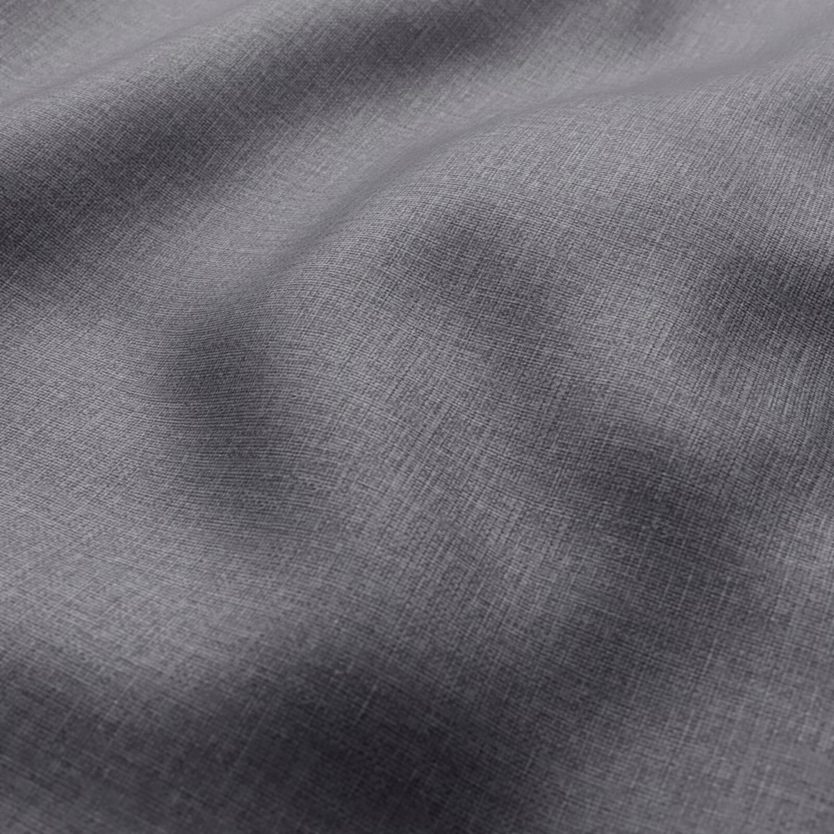 Smoky charcoal-grey Tobermory fabric with a fine crosshatched woven surface