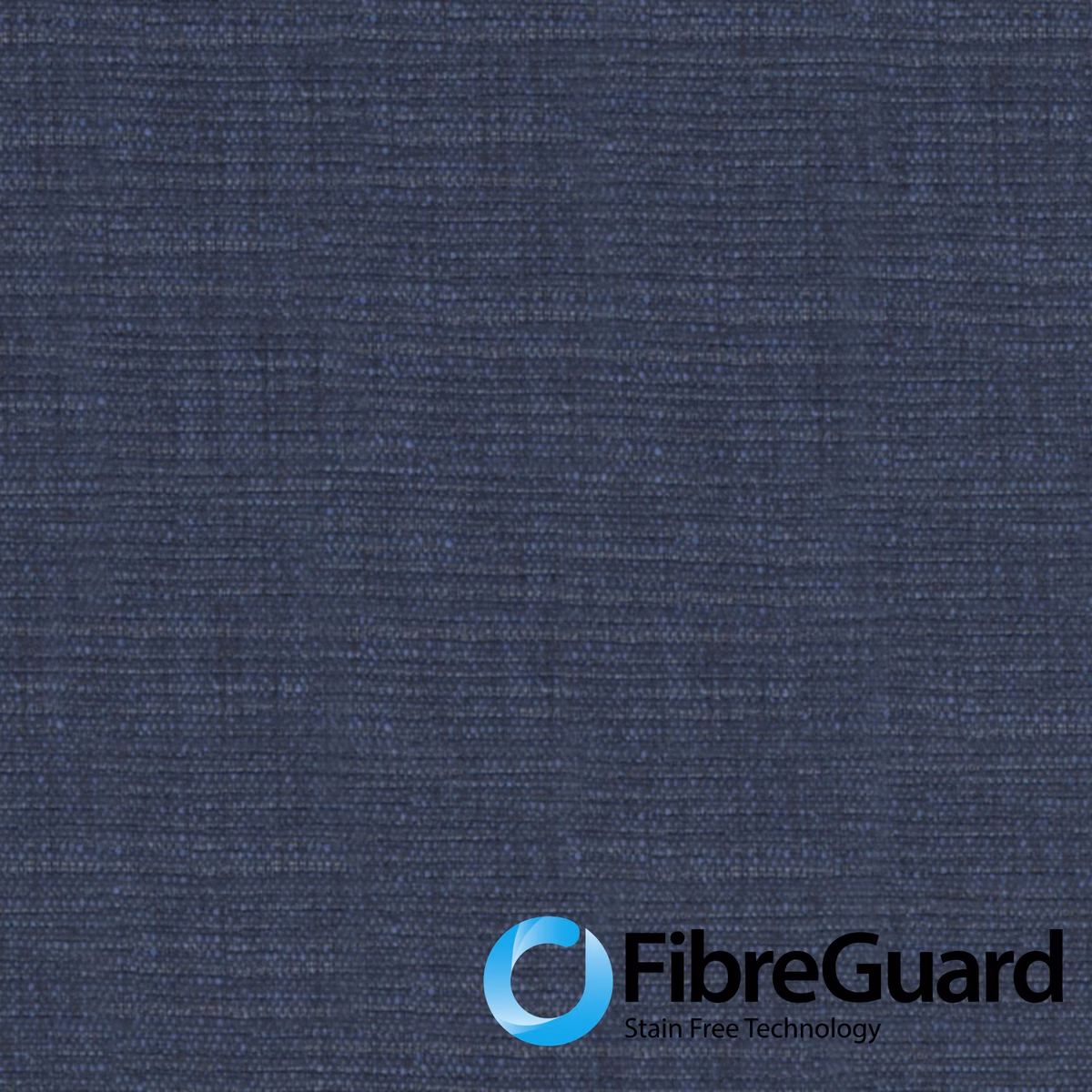 Deep sapphire blue woven fabric with fine crosshatch texture and lighter blue flecks