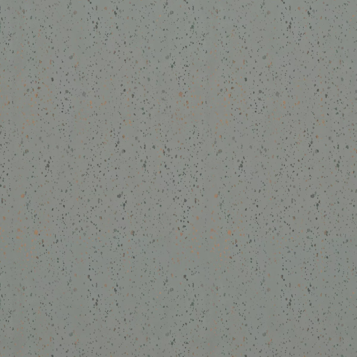 Muted seafoam textile with vertical striations and scattered charcoal, taupe and peach flecks