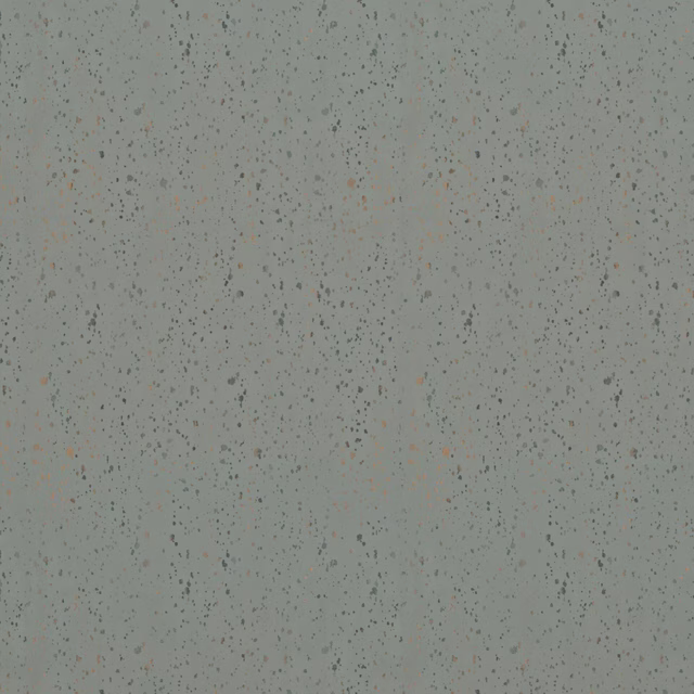 Muted seafoam textile with vertical striations and scattered charcoal, taupe and peach flecks