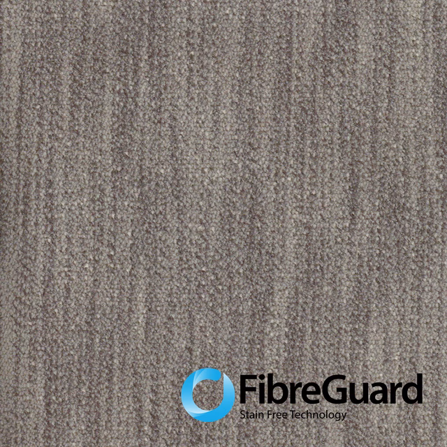 Mottled elephant-grey woven fabric with fine vertical striations and nubby texture
