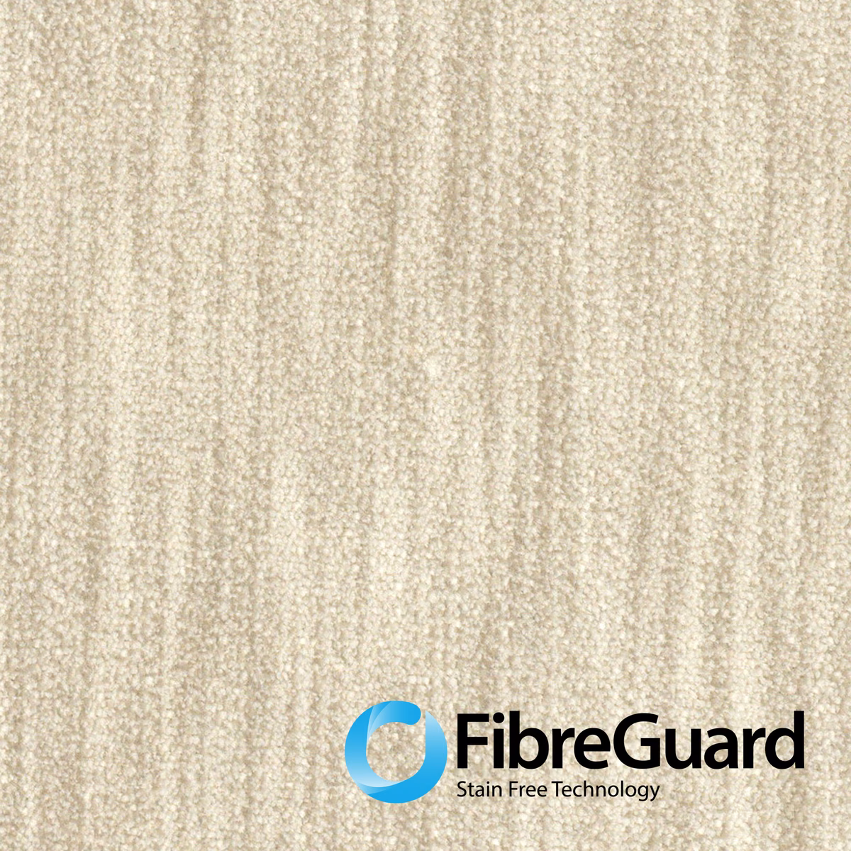 Warm eggshell cream fabric with nubby vertical texture and subtle beige flecks