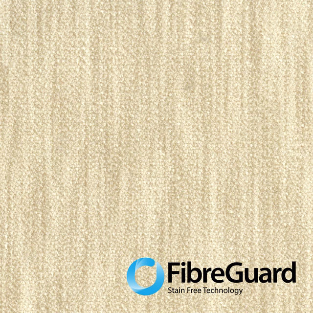 Warm pumice cream fabric with fine vertical striations and a nubby weave