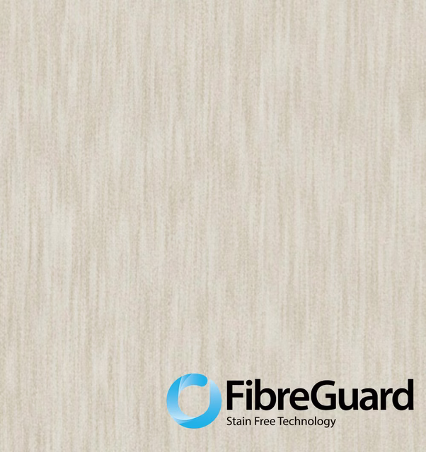 Light biscuit-beige textile with subtle vertical striations and softly textured weave