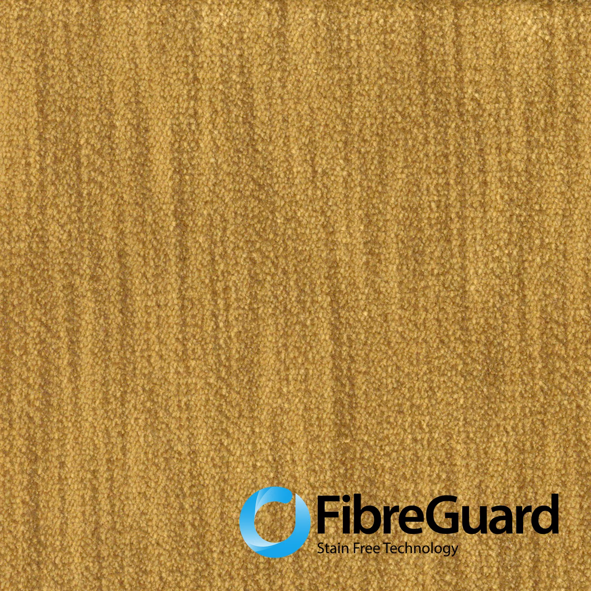 Warm mustard ochre upholstery fabric with nubby weave and subtle vertical striations