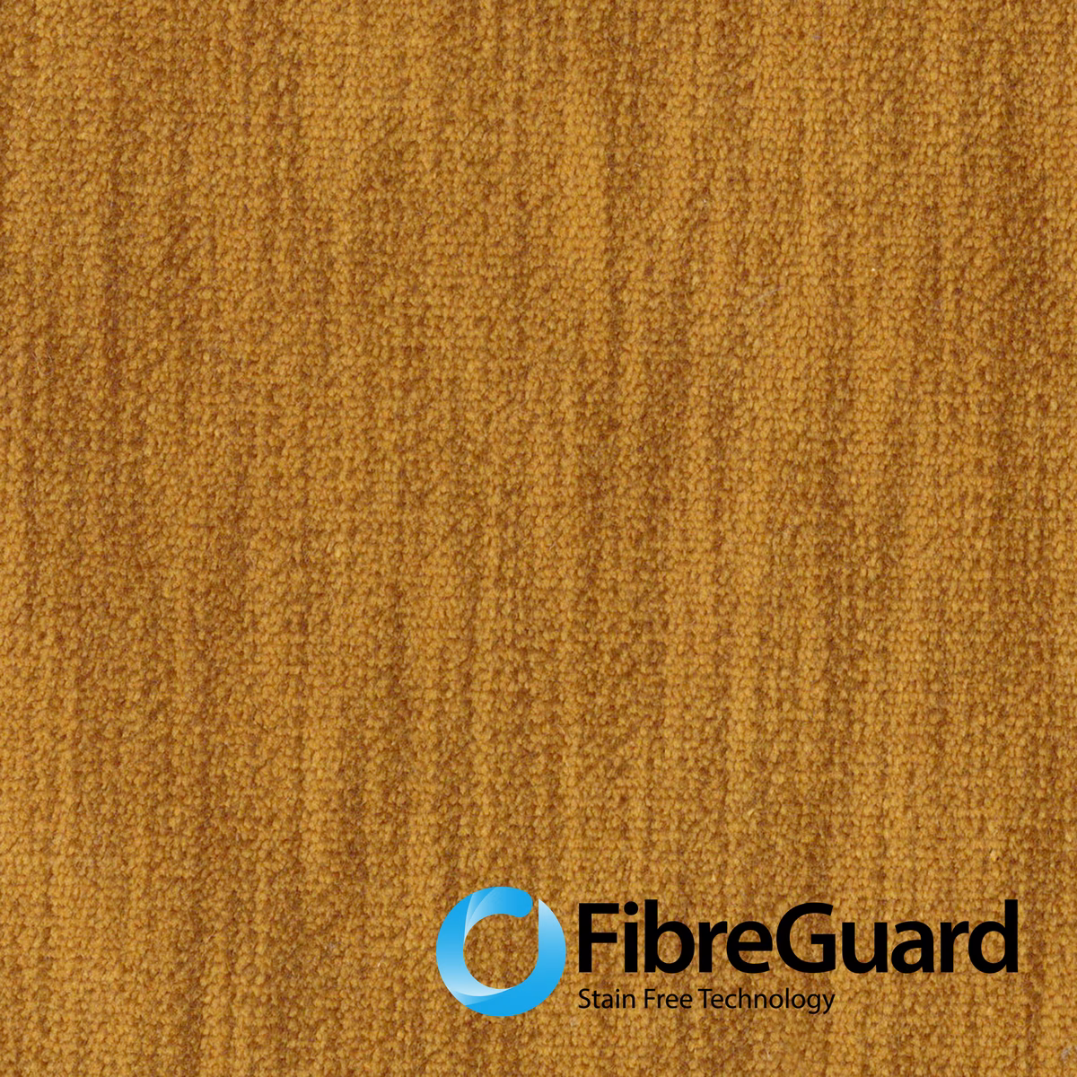 Warm ochre Spice upholstery weave with dense nubby texture and subtle vertical ribbing