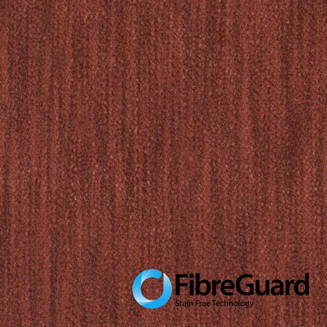 Close-up of deep port-red fabric with nubby texture and subtle vertical striations