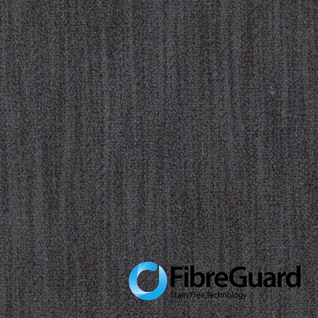 Deep charcoal-grey textured weave with subtle vertical striations and nubby surface