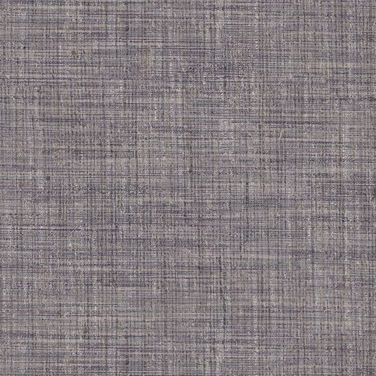 Grey-taupe Yangtze fabric swatch with fine mottled crosshatch weave