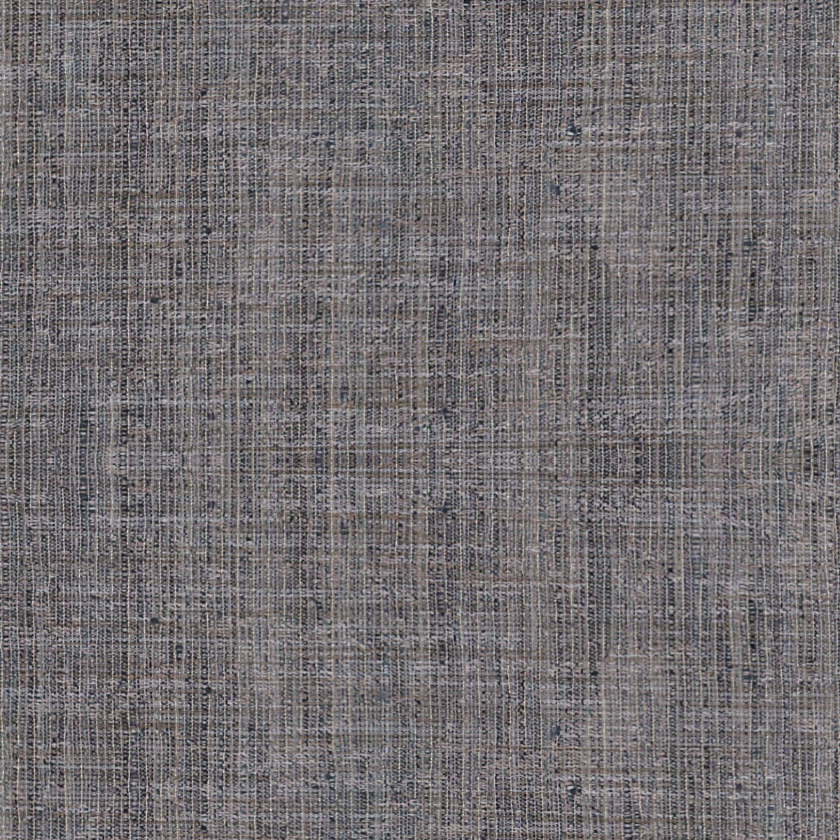 Taupe-grey Yangtze fabric with fine charcoal crosshatch weave and weathered texture