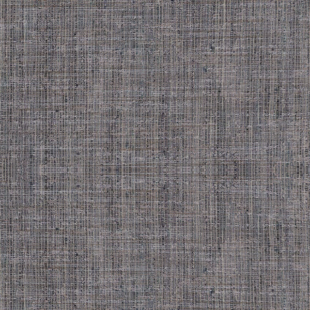 Taupe-grey Yangtze fabric with fine charcoal crosshatch weave and weathered texture