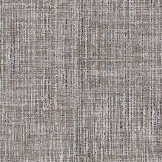 Feather grey woven textile with taupe threads and irregular crosshatched slubs