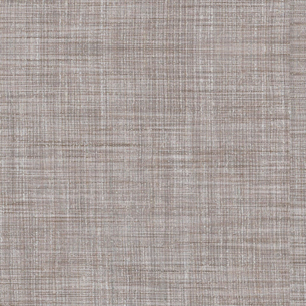 Close-up of soft greige taupe fabric with a fine irregular woven crosshatch