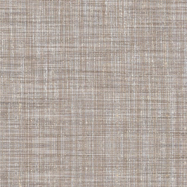 Soft linen-beige woven fabric with irregular taupe-grey crosshatch texture
