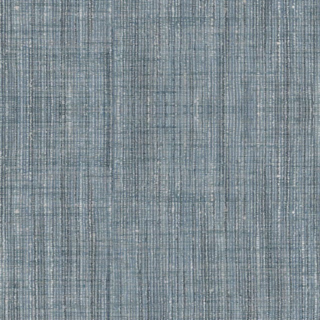 Ice blue textile with fine vertical slubs and softly variegated blue-grey weave