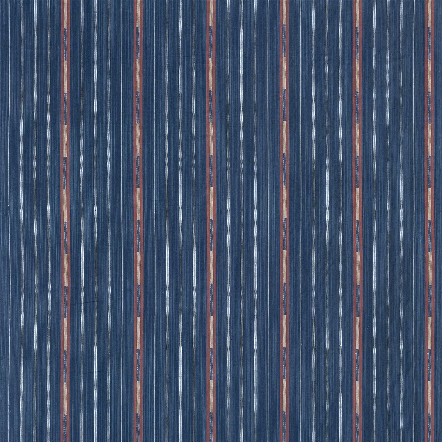 Moki Stripe Indigo fabric