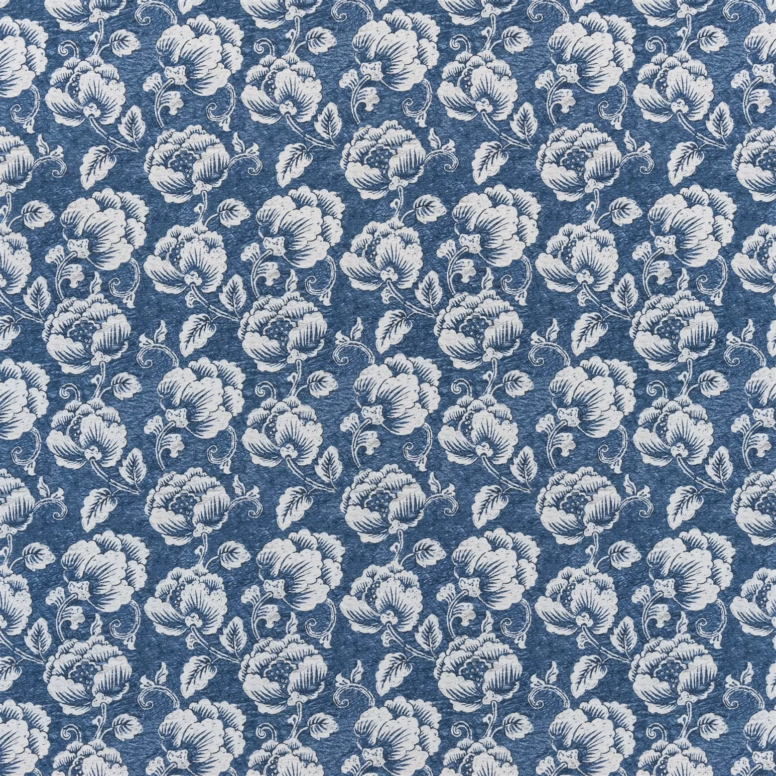 Marmorata Indigo fabric
