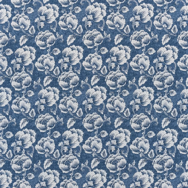 Marmorata Indigo fabric