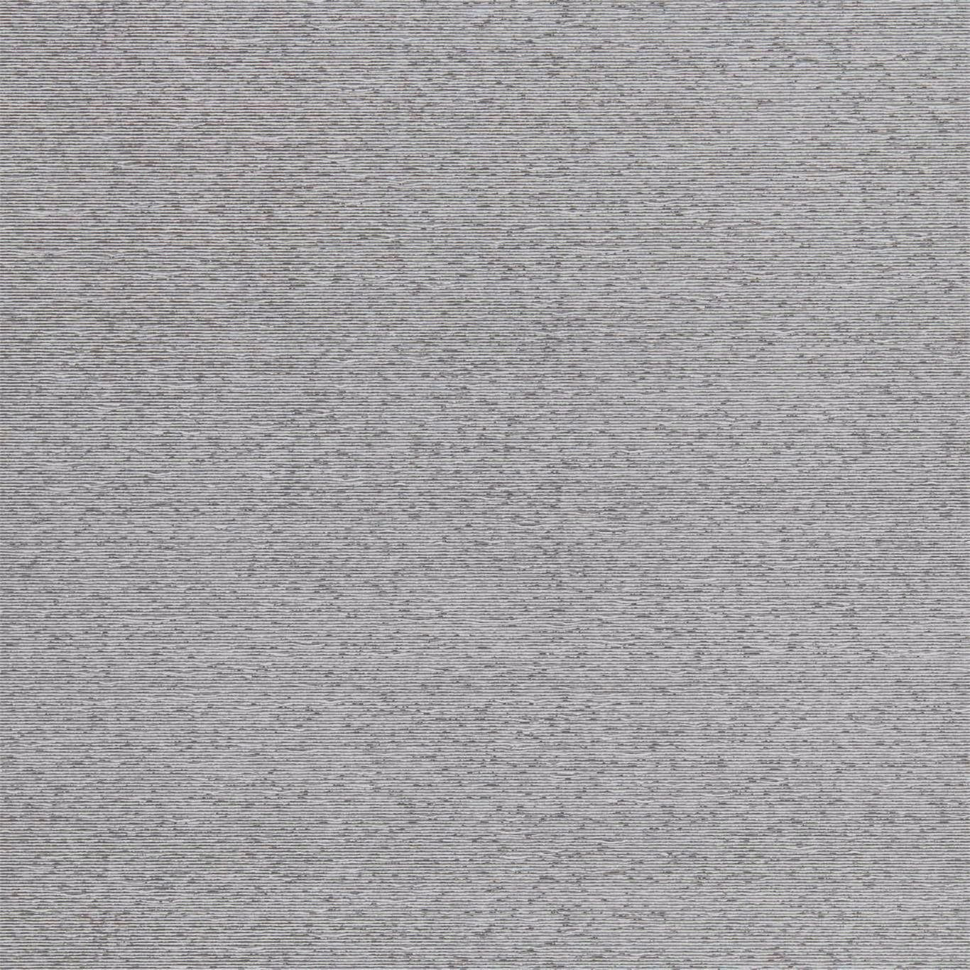 Cool silver-grey wallpaper with a fine horizontal striated texture and muted depth