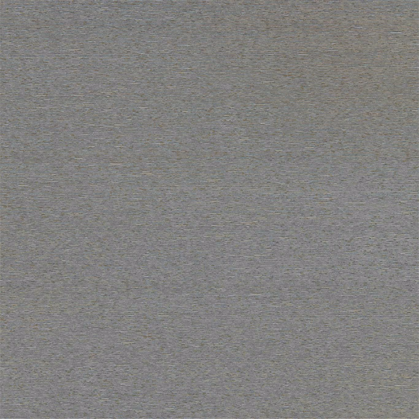 Cool grey wallpaper with fine horizontal striations and subtly mottled depth