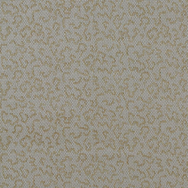 Pale greige velvet with muted taupe looping motif and fine textured pile
