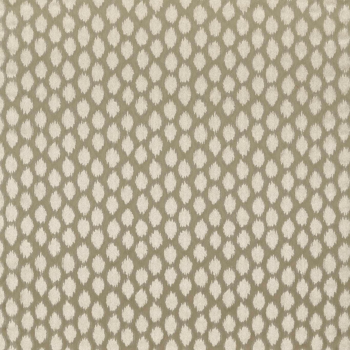 Stone taupe velvet with pale irregular ikat spots and a softly textured surface