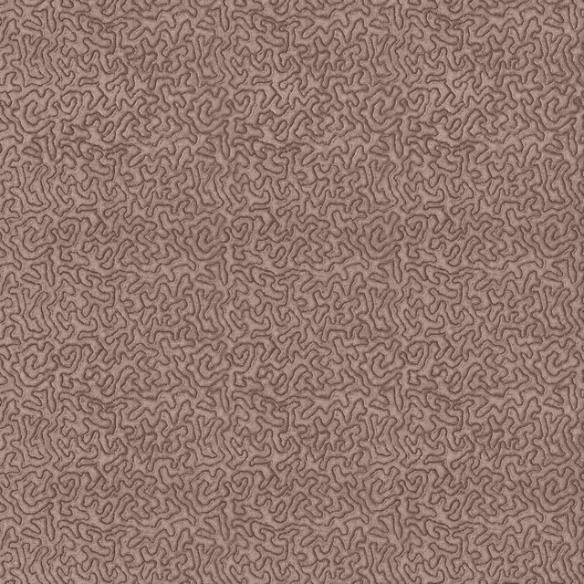 Warm sable taupe velvet with a dense, fine interlocking maze pattern