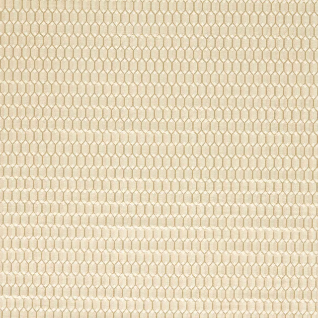 Pale Paris Grey woven fabric with a small ivory trellis pattern and tactile texture