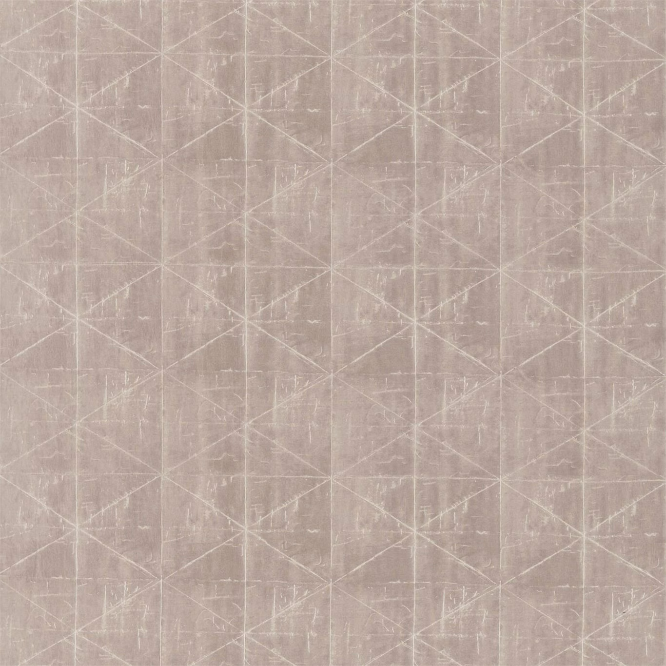 Muted rosy taupe textile with pale intersecting lines and distressed vertical striations