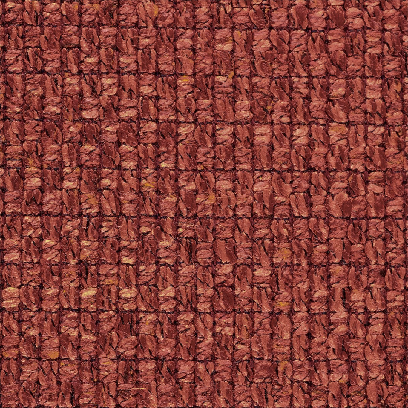 Deep garnet-red textile with an irregular chunky, nubby woven surface