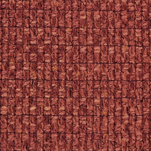 Deep garnet-red textile with an irregular chunky, nubby woven surface