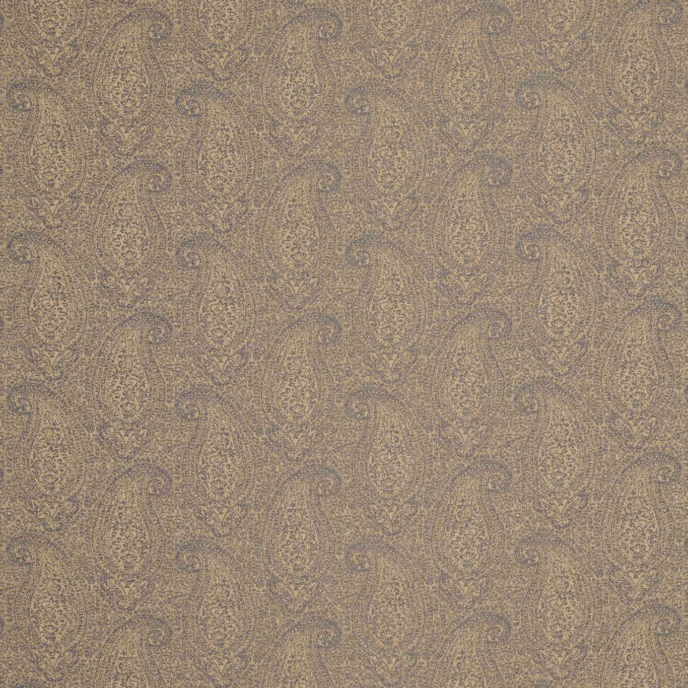 Muted antique bronze paisley weave with fine olive-grey detailing and a softly mottled ground