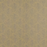 Muted ochre woven paisley with grey-olive scrolling detail