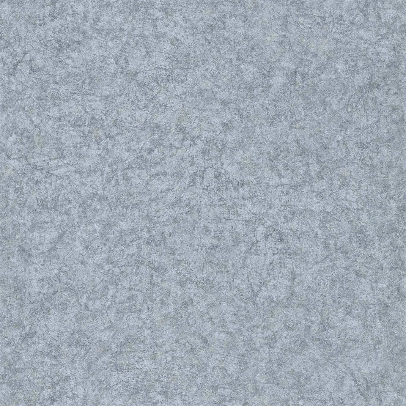 Mottled cool zinc-grey wallpaper with soft cloudy mineral texture