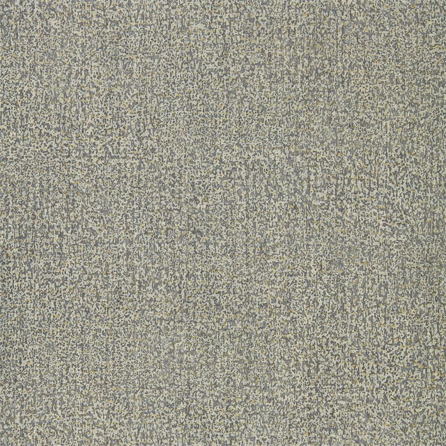 Close-up of Kauri Fossil wallpaper in mottled grey-green with charcoal and khaki flecks